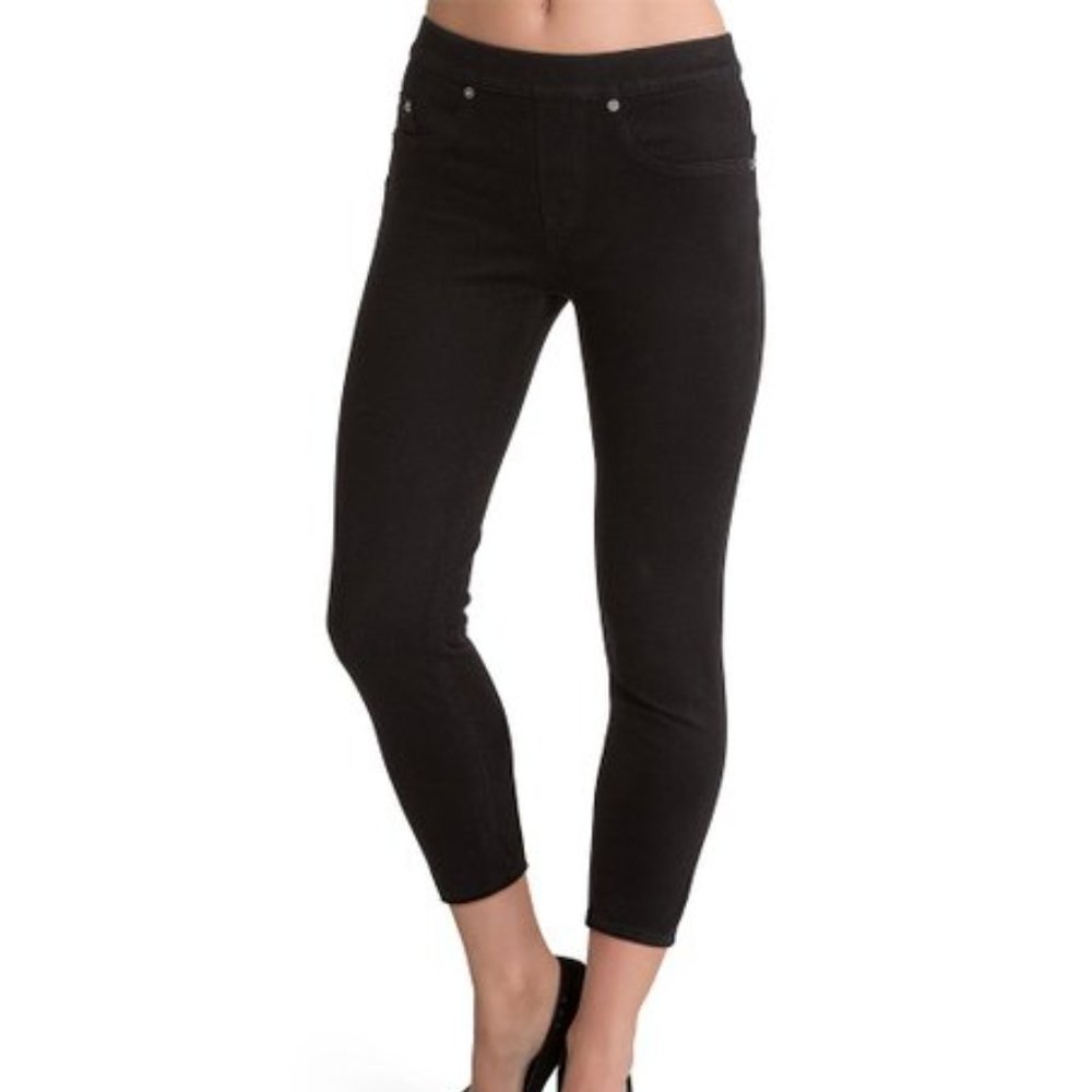 SPANX Ready-To-Wow Black Cropped Denim Jeggings M - Picture 1 of 9